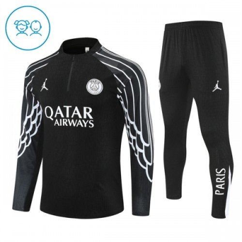 Paris Saint Germain Felpe da Allenamento Quarto-Zip 2025-26 Nera - Bambino Paris Saint Germain Felpe da Allenamento Quarto-Zip 2025-26 Nera - Bambino